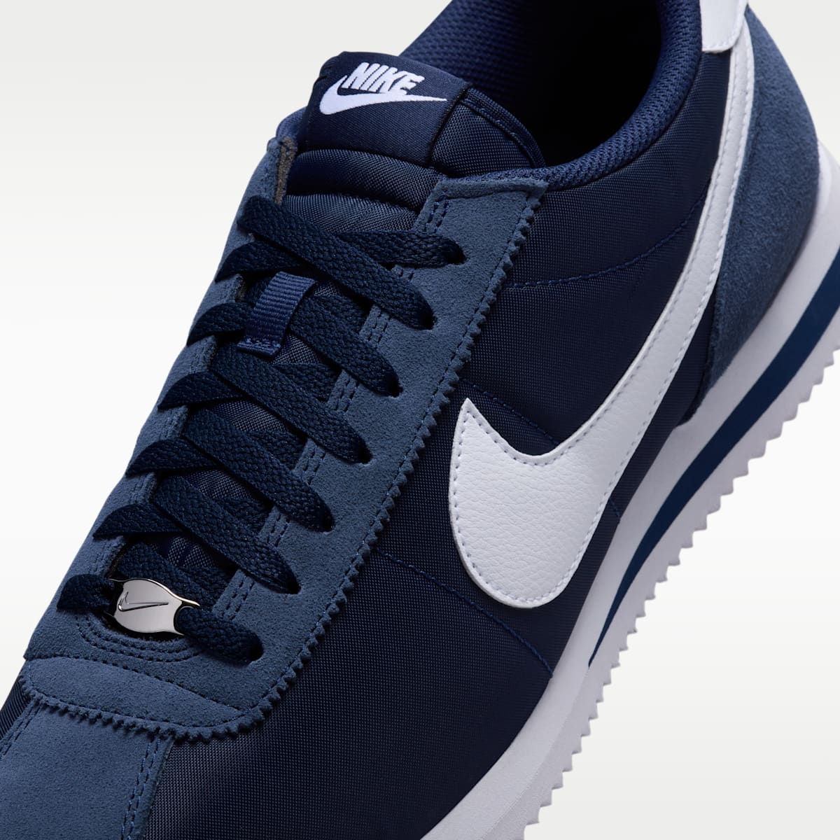 Nike Cortez Textile Men's Shoes - Midnight Navy/White - Image 8