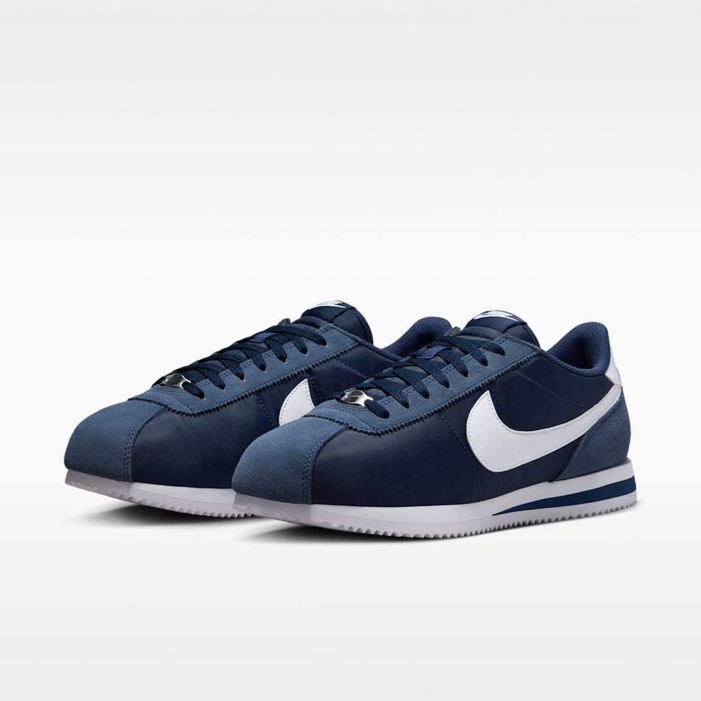 Nike Cortez Textile Men's Shoes - Midnight Navy/White - Image 6