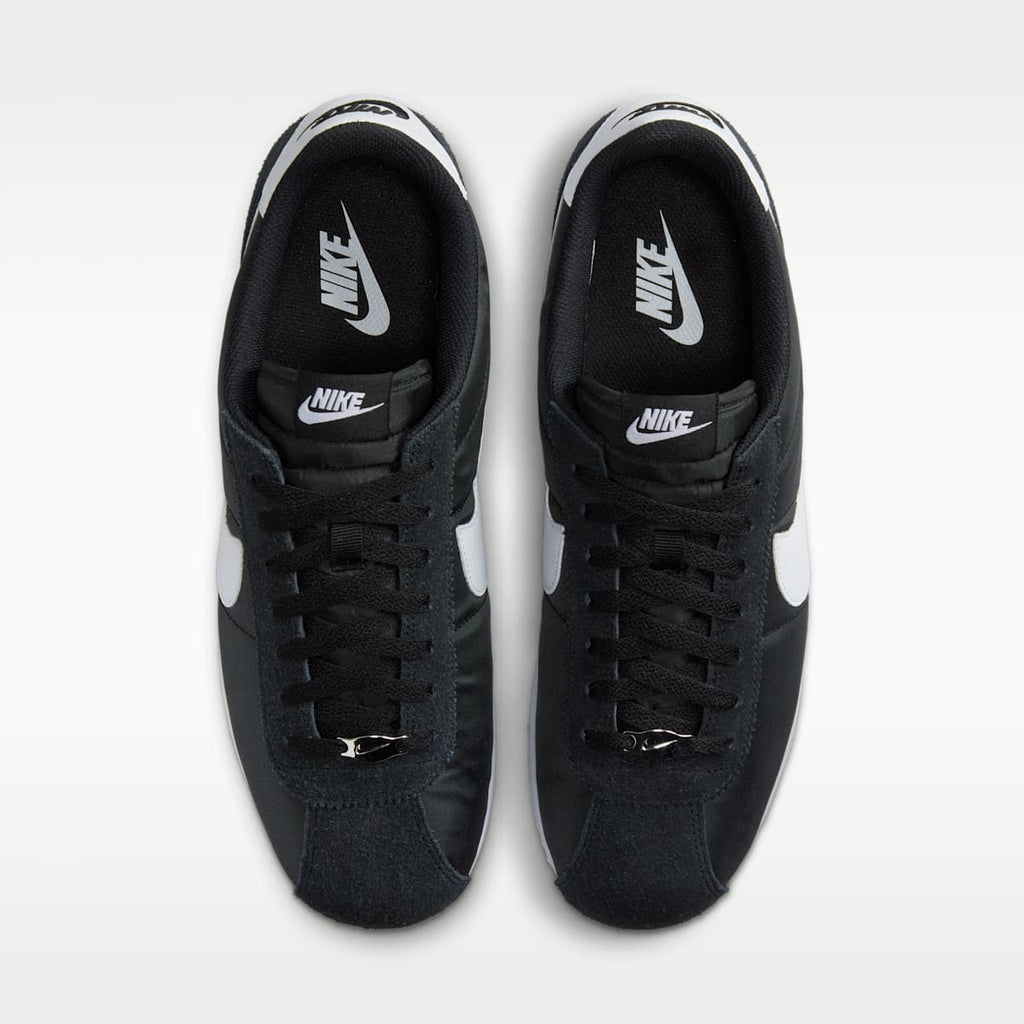 Nike Cortez Textile Men's Shoes - Black/White - Image 4