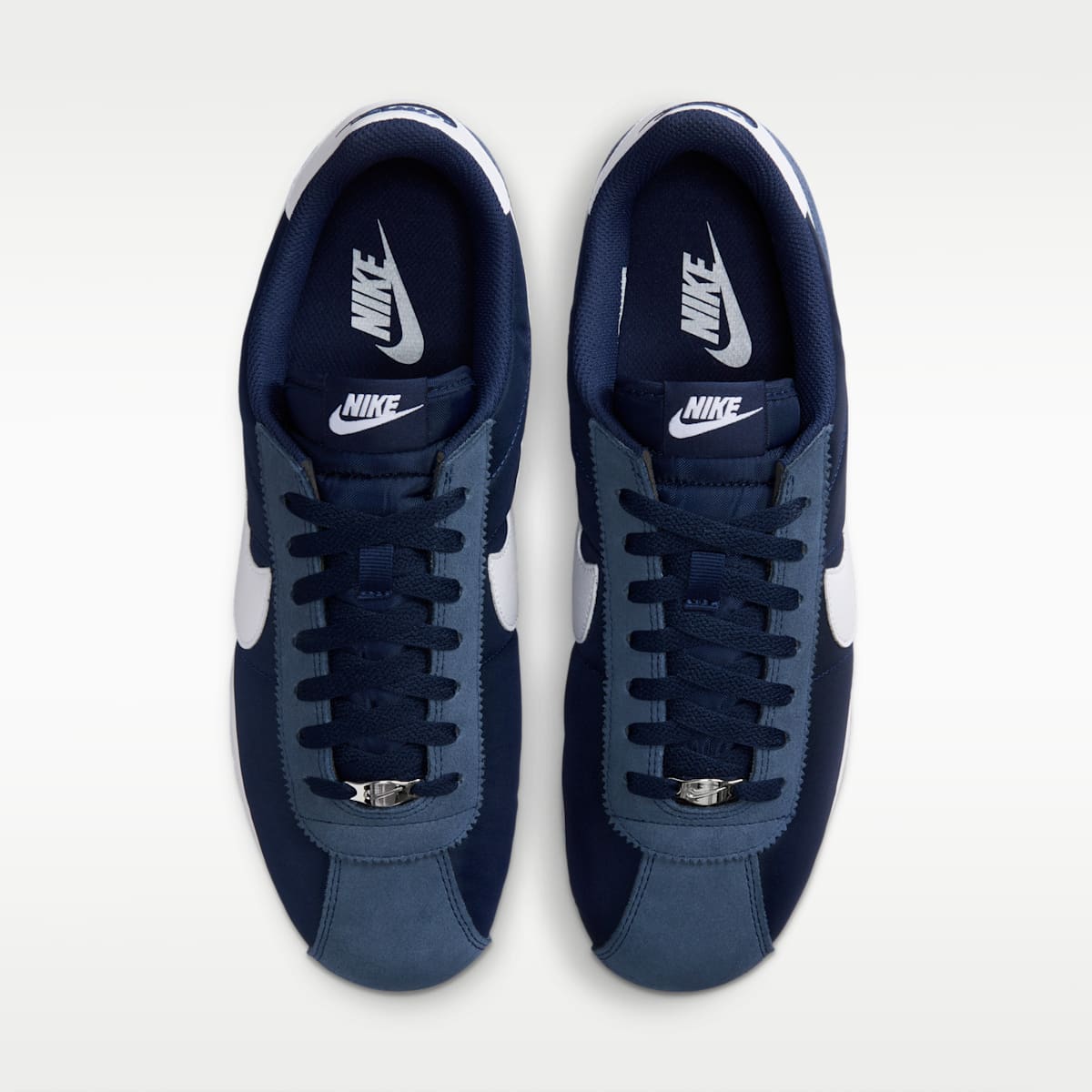 Nike Cortez Textile Men's Shoes - Midnight Navy/White - Image 5