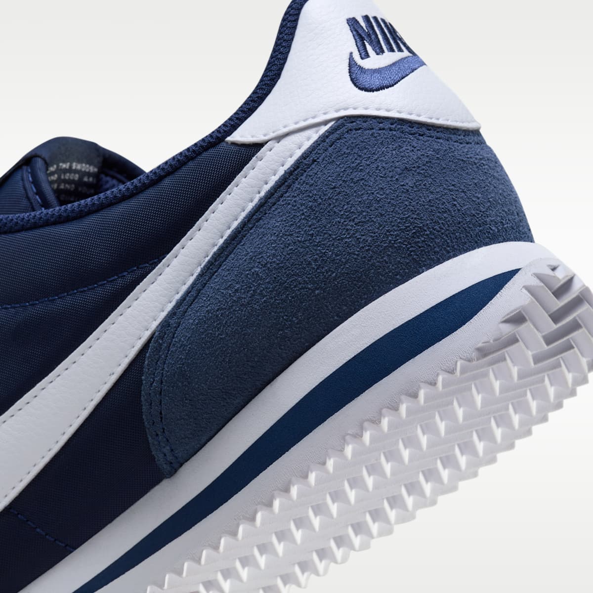 Nike Cortez Textile Men's Shoes - Midnight Navy/White - Image 9
