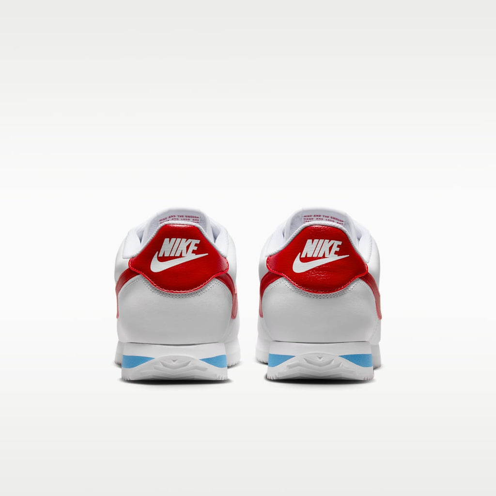 Nike Cortez Leather Men's Shoes - White/Varsity Blue/Varsity Red - Image 6
