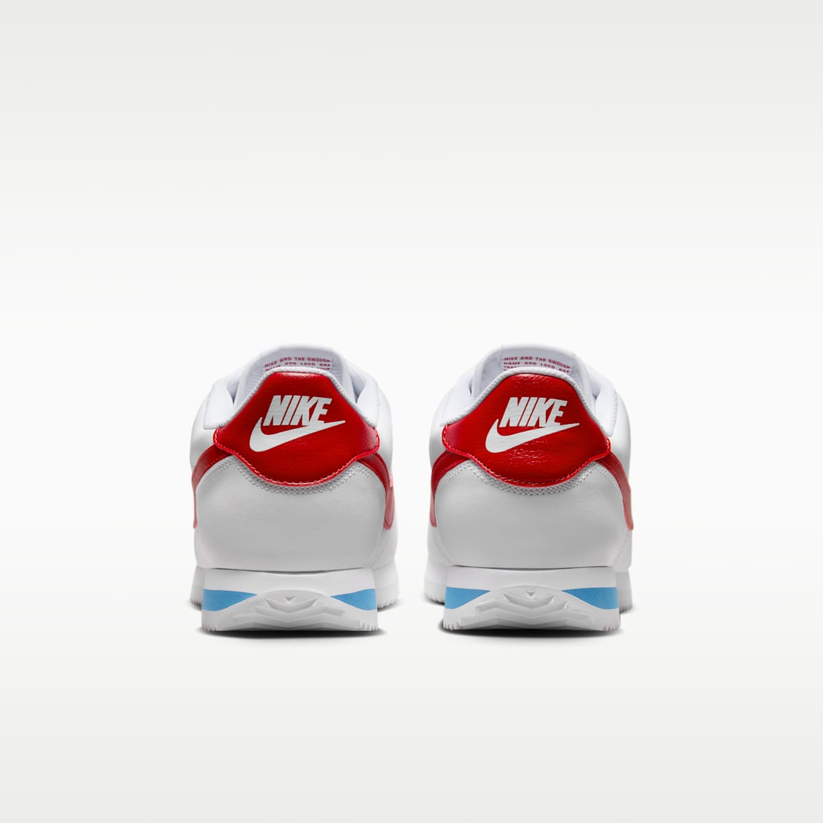 Nike Cortez Leather Men's Shoes - White/Varsity Blue/Varsity Red - Image 6