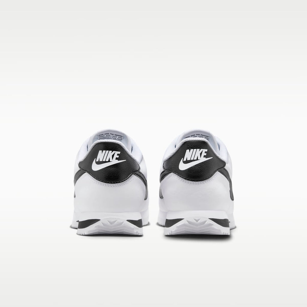 Nike Cortez Leather Men's Shoes - White/Black - Image 6
