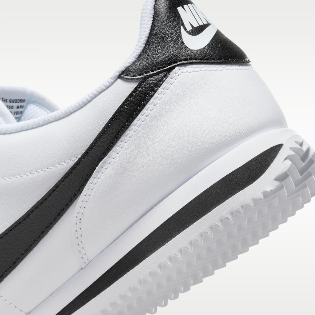 Nike Cortez Leather Men's Shoes - White/Black - Image 8