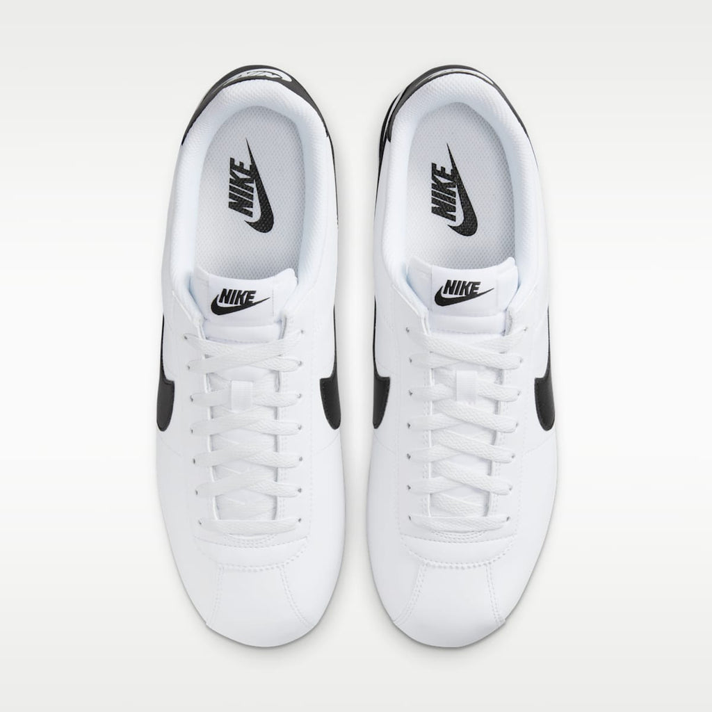 Nike Cortez Leather Men's Shoes - White/Black - Image 4