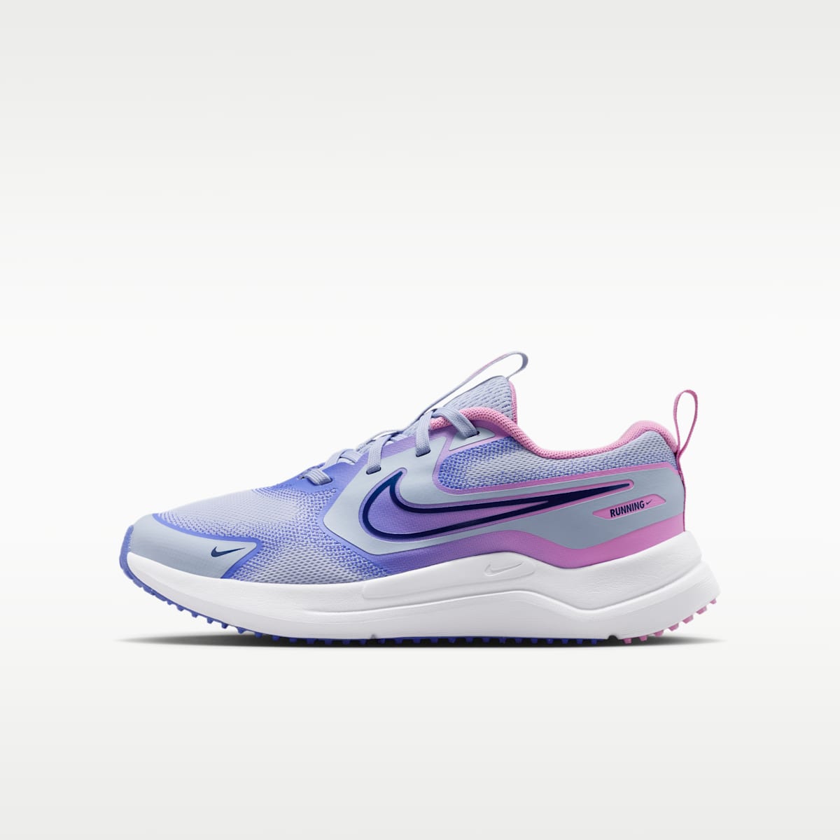 Nike Cosmic Runner Big Kids' Road Running Shoes - Ghost/Sapphire/Light Magenta/Midnight Navy