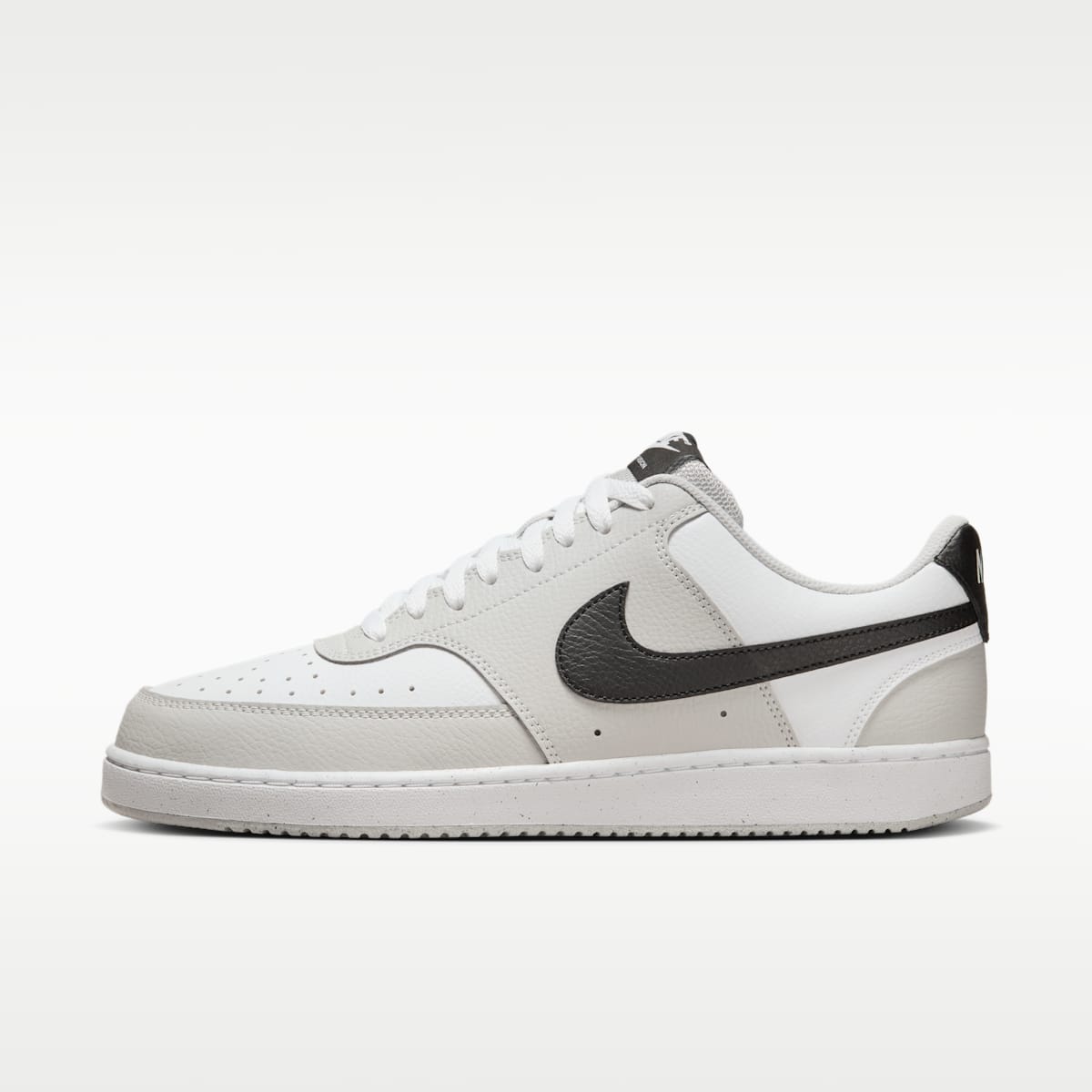 Nike Court Vision Low Men's Shoes - Grey Fog/White/Black - Image 1