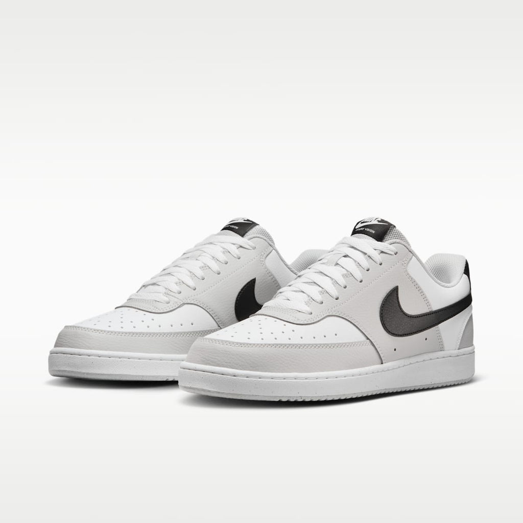 Nike Court Vision Low Men's Shoes - Grey Fog/White/Black - Image 5