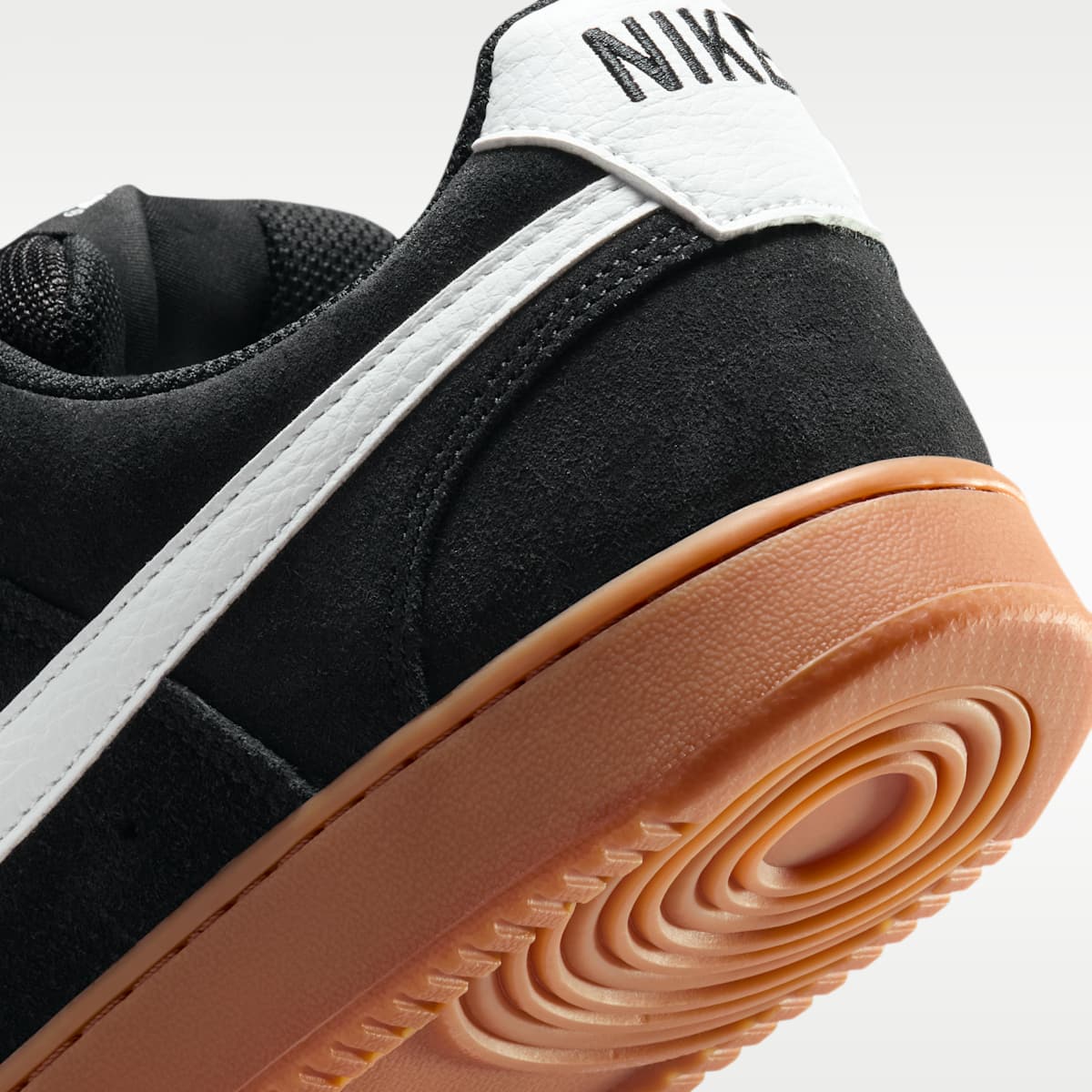 Nike Court Vision Low FL Men's Shoes - Black/Gum Medium Brown/White - Image 8