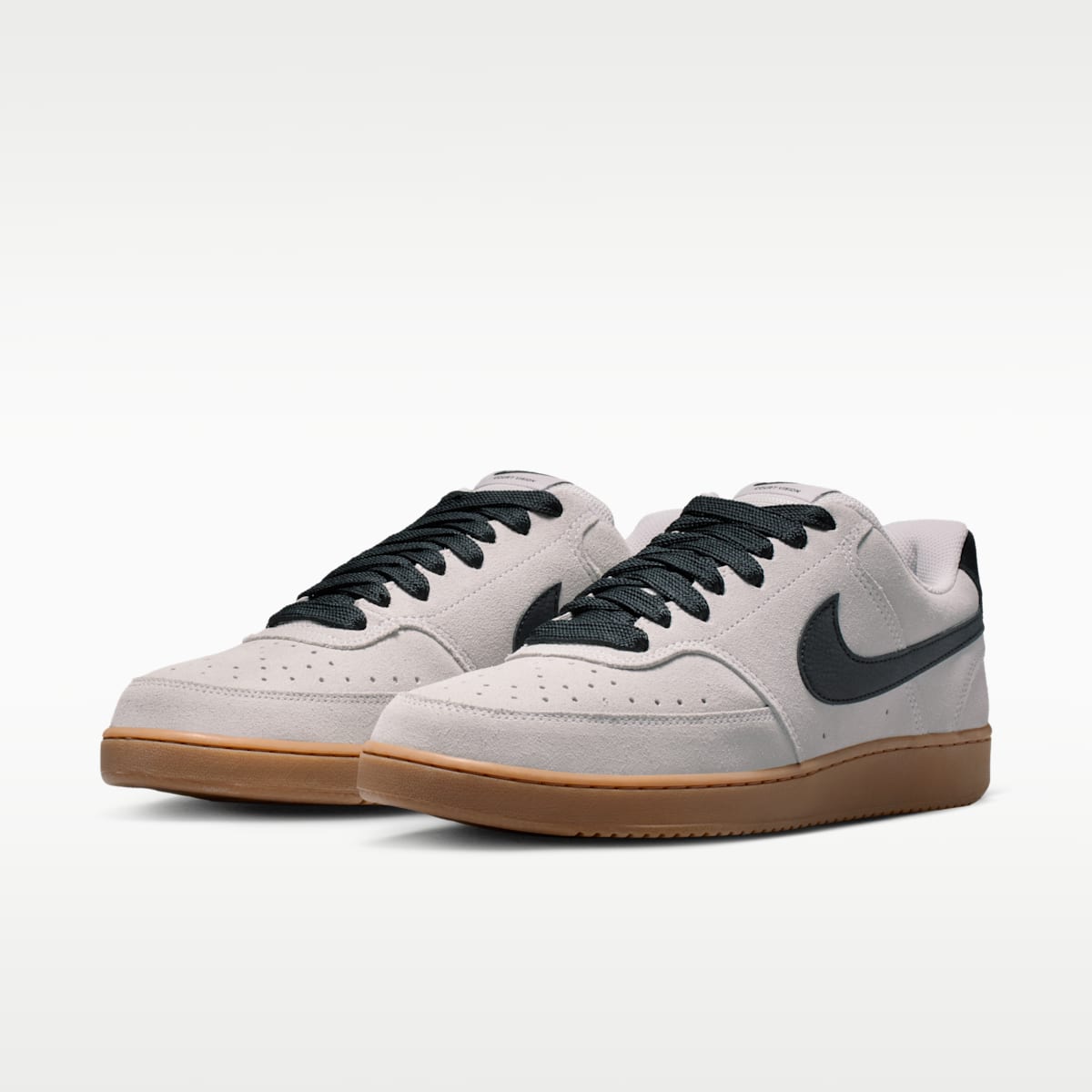 Nike Court Vision Low FL Men's Shoes - Vast Grey/Gum Medium Brown/Black - Image 5