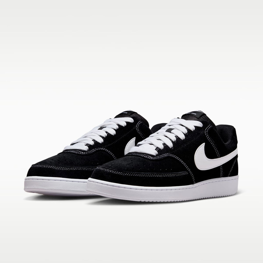 Nike Court Vision Low FL Men's Shoes - Black/White - Image 5
