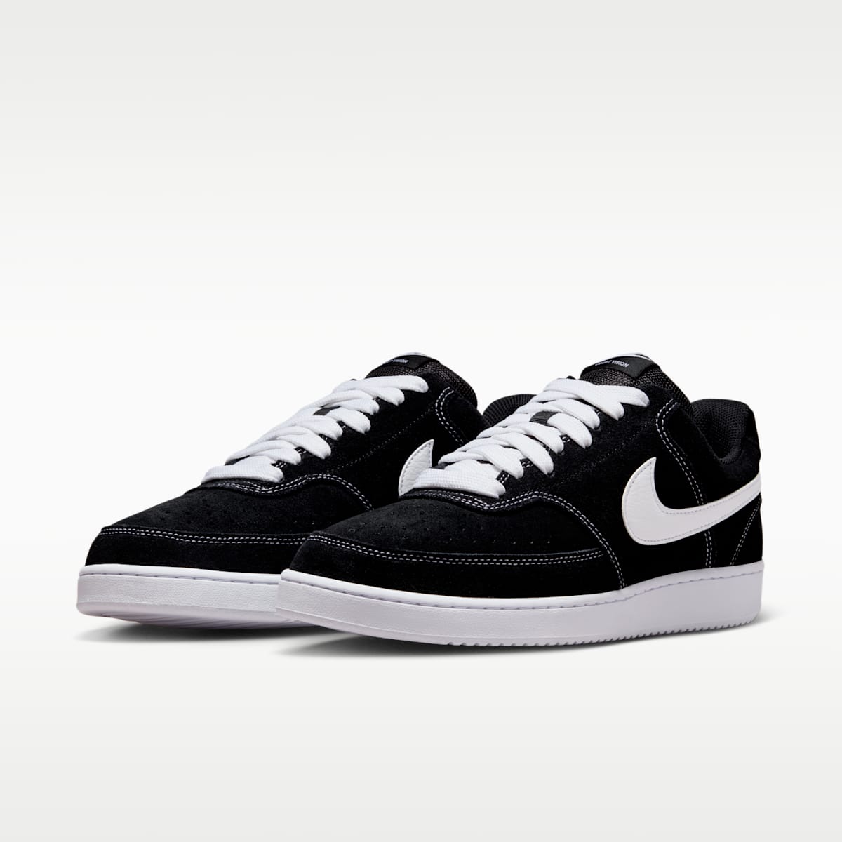 Nike Court Vision Low FL Men's Shoes - Black/White - Image 5