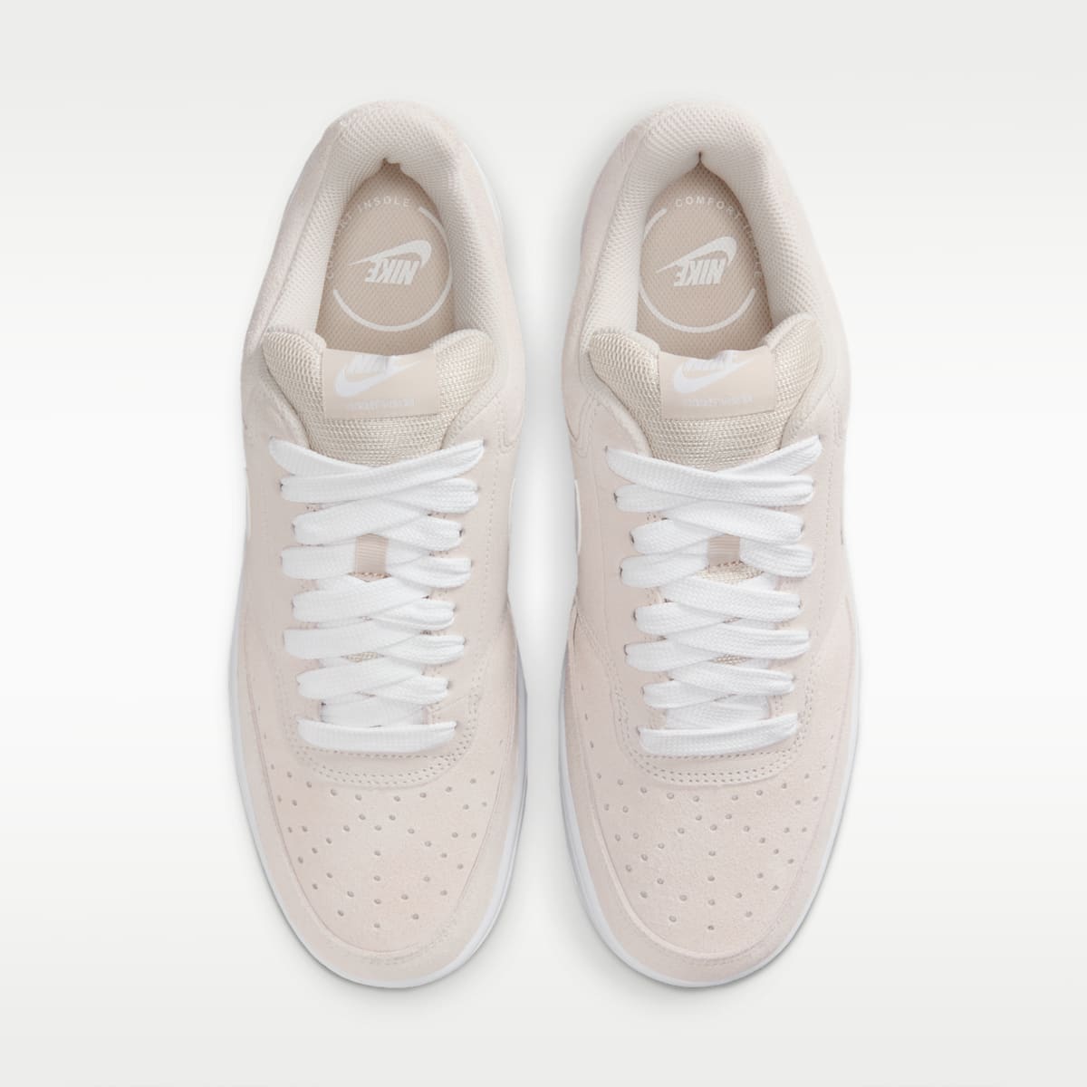 Nike Court Vision Low FL Men's Shoes - Light Orewood Brown/Gum Medium Brown/White - Image 4