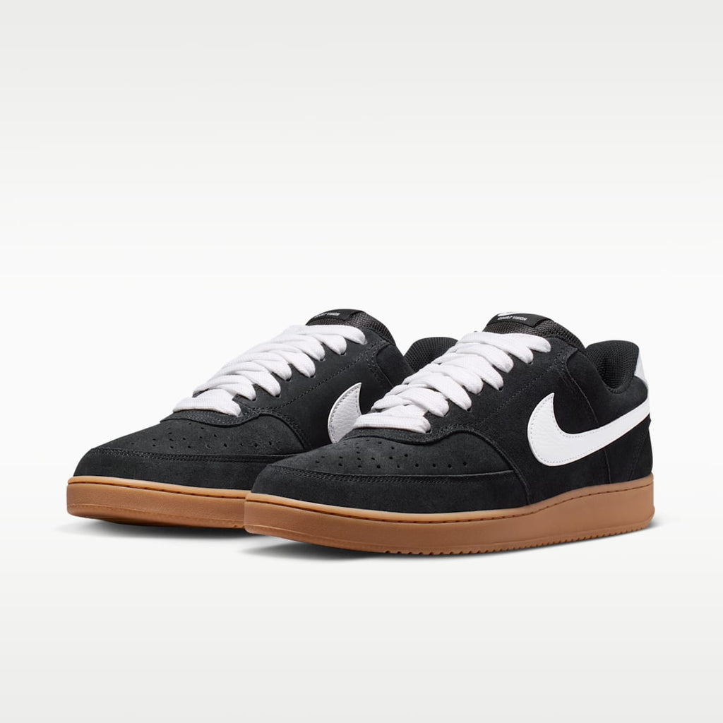 Nike Court Vision Low Men's Shoes - Black/Gum Medium Brown/White - Image 5