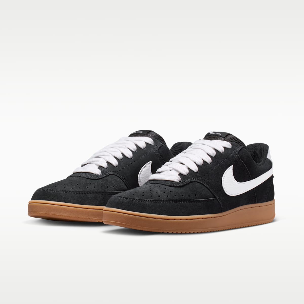 Nike Court Vision Low Men's Shoes - Black/Gum Medium Brown/White - Image 5