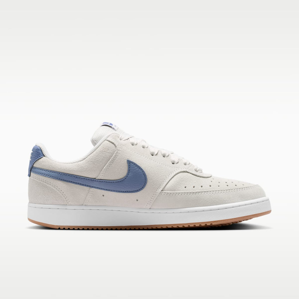Nike Court Vision Low Men's Shoes - Vast Grey/White/Gum Medium Brown/Diffused Blue - Image 3