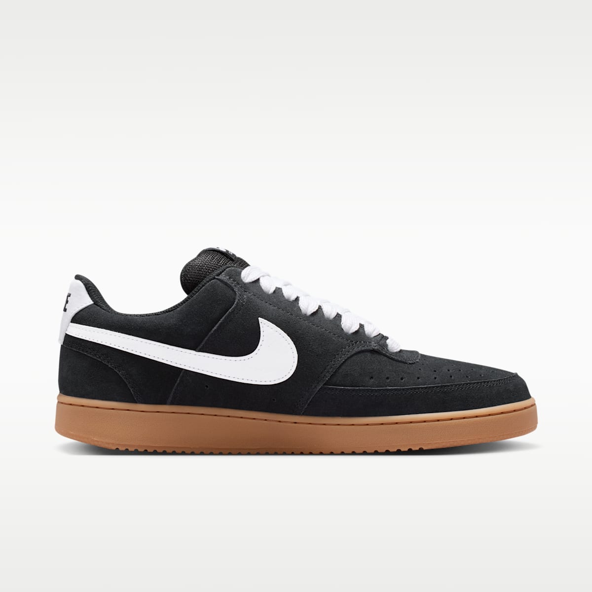 Nike Court Vision Low Men's Shoes - Black/Gum Medium Brown/White - Image 3
