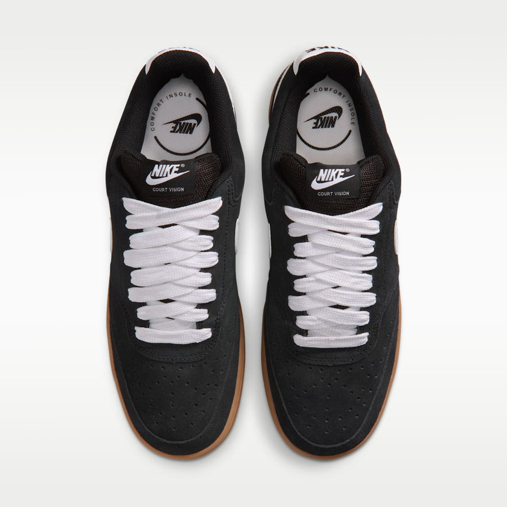 Nike Court Vision Low Men's Shoes - Black/Gum Medium Brown/White - Image 4