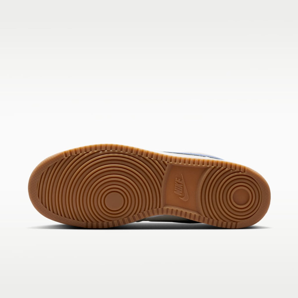 Nike Court Vision Low Men's Shoes - Vast Grey/White/Gum Medium Brown/Diffused Blue - Image 2