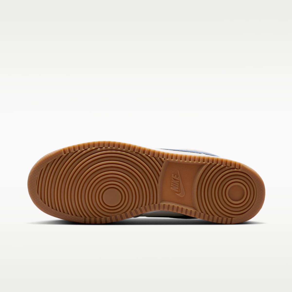 Nike Court Vision Low Men's Shoes - Vast Grey/White/Gum Medium Brown/Diffused Blue - Image 2