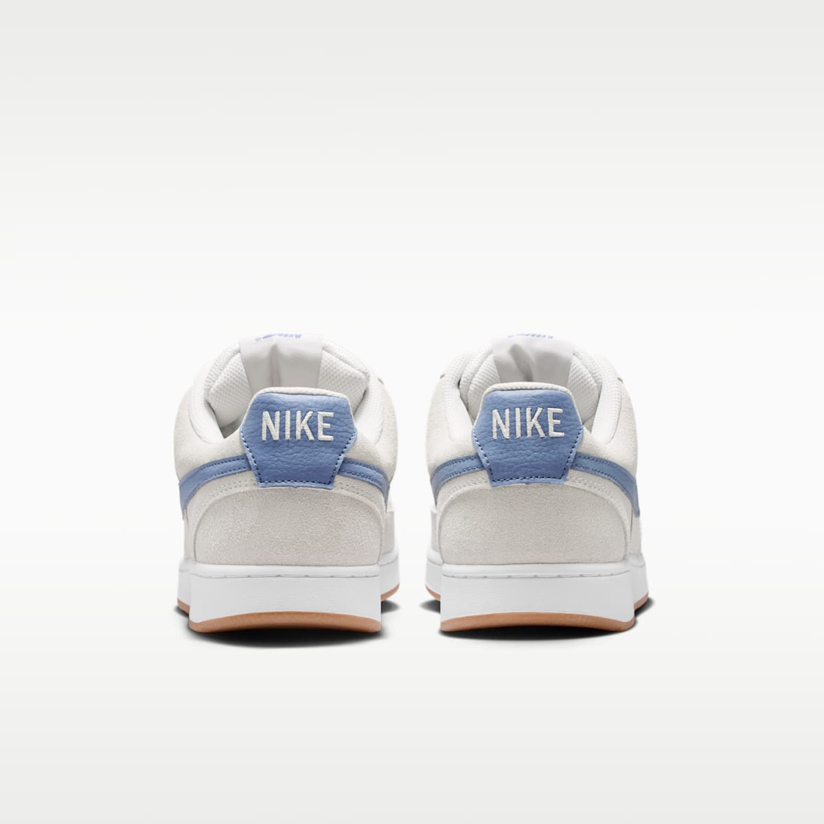 Nike Court Vision Low Men's Shoes - Vast Grey/White/Gum Medium Brown/Diffused Blue - Image 6