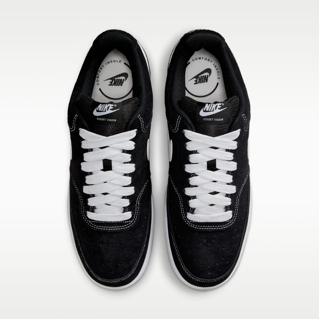 Nike Court Vision Low FL Men's Shoes - Black/White - Image 4