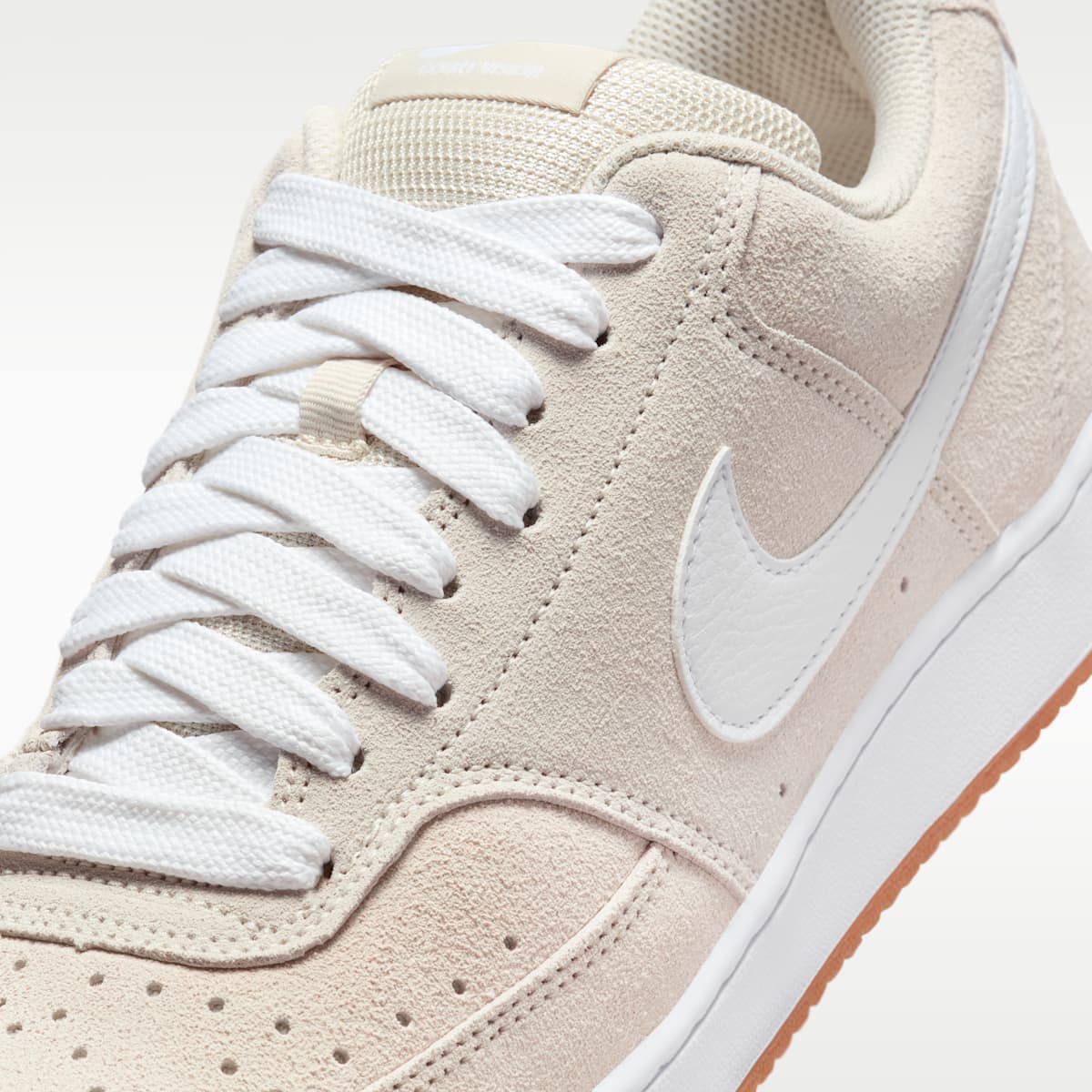 Nike Court Vision Low FL Men's Shoes - Light Orewood Brown/Gum Medium Brown/White - Image 7