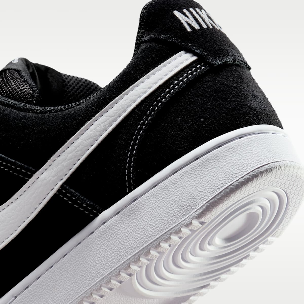 Nike Court Vision Low FL Men's Shoes - Black/White - Image 8