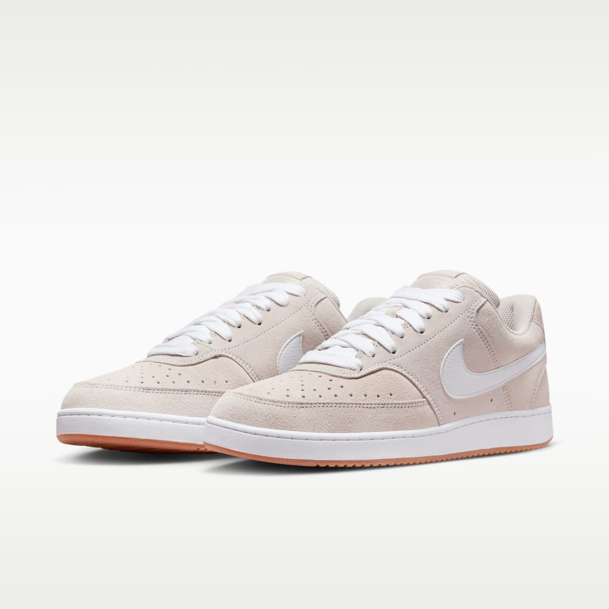 Nike Court Vision Low FL Men's Shoes - Light Orewood Brown/Gum Medium Brown/White - Image 5