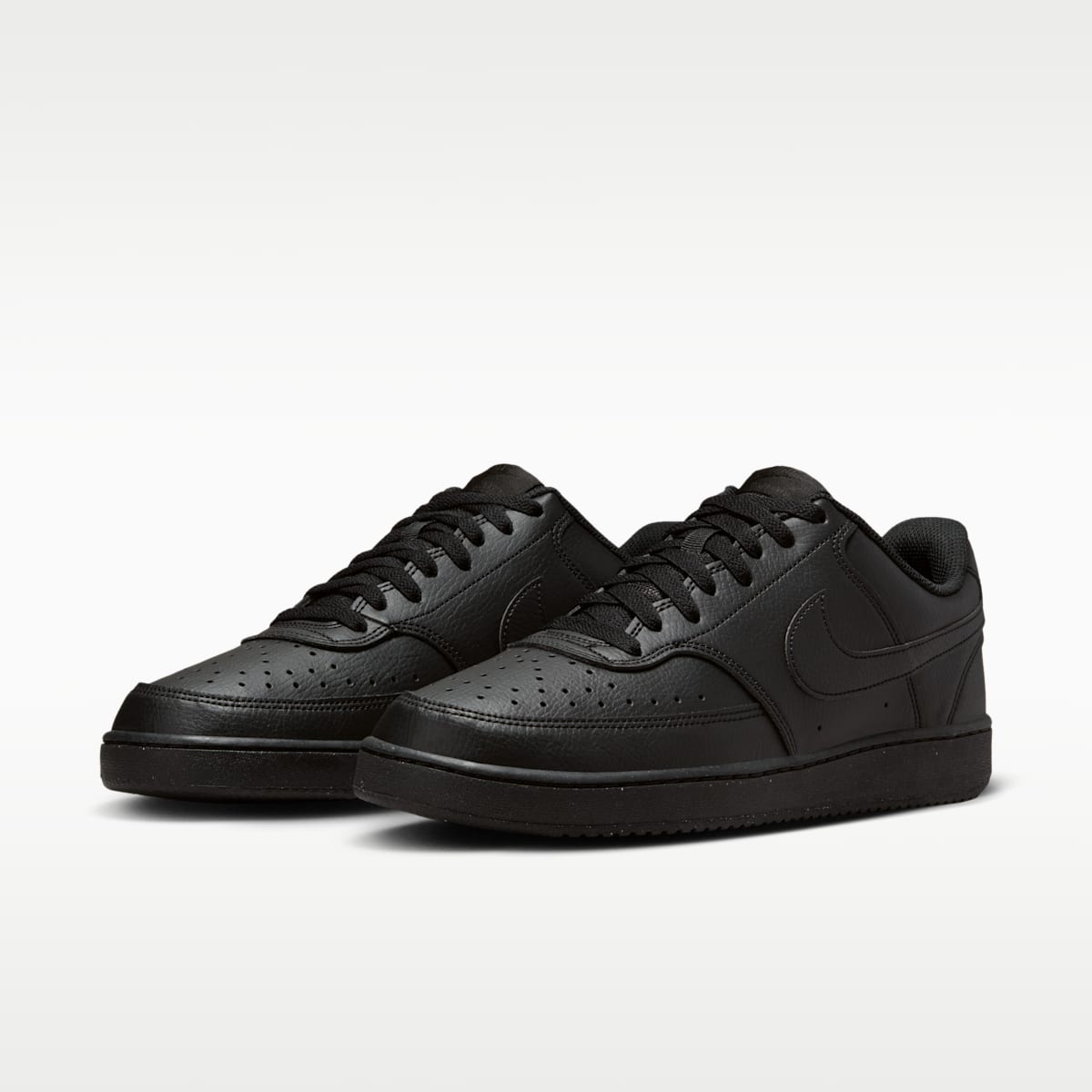 Nike Court Vision Low Next Nature Men's Shoes - Black/Black/Black - Image 5