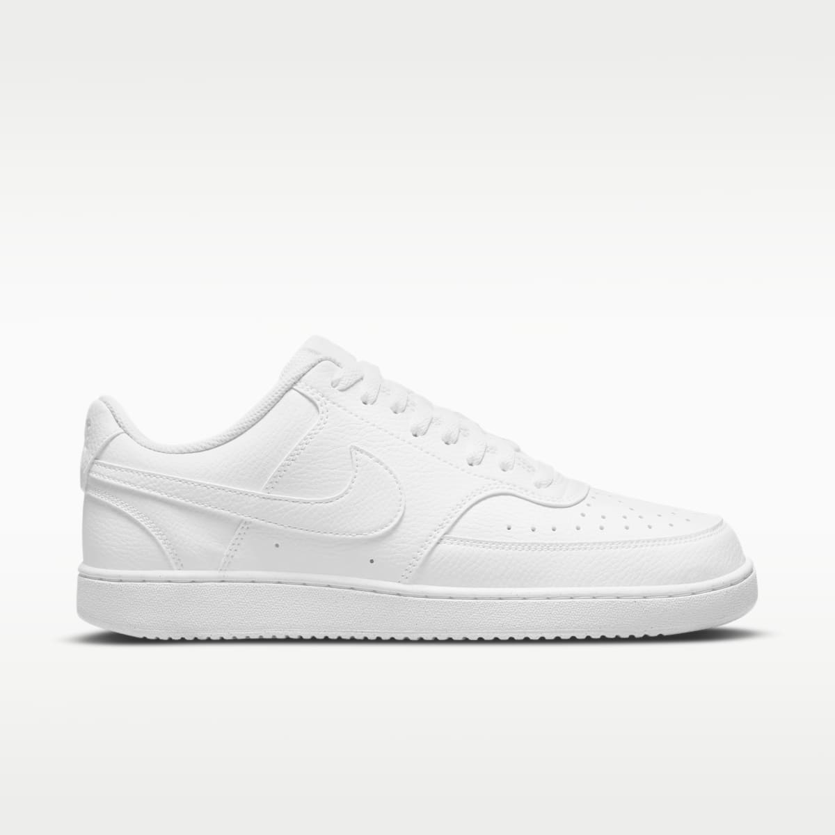 Nike Court Vision Low Next Nature Men's Shoes - White/White/White - Image 3