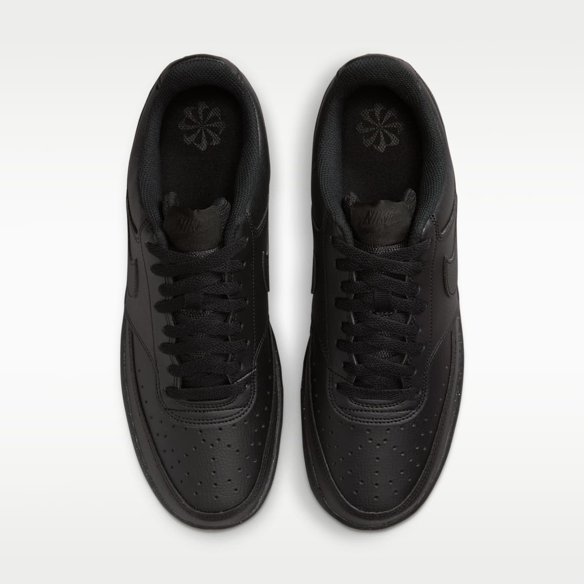 Nike Court Vision Low Next Nature Men's Shoes - Black/Black/Black - Image 4