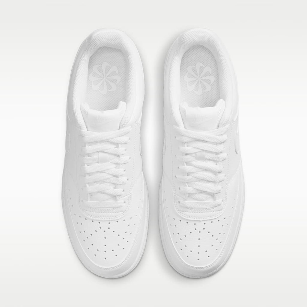 Nike Court Vision Low Next Nature Men's Shoes - White/White/White - Image 4