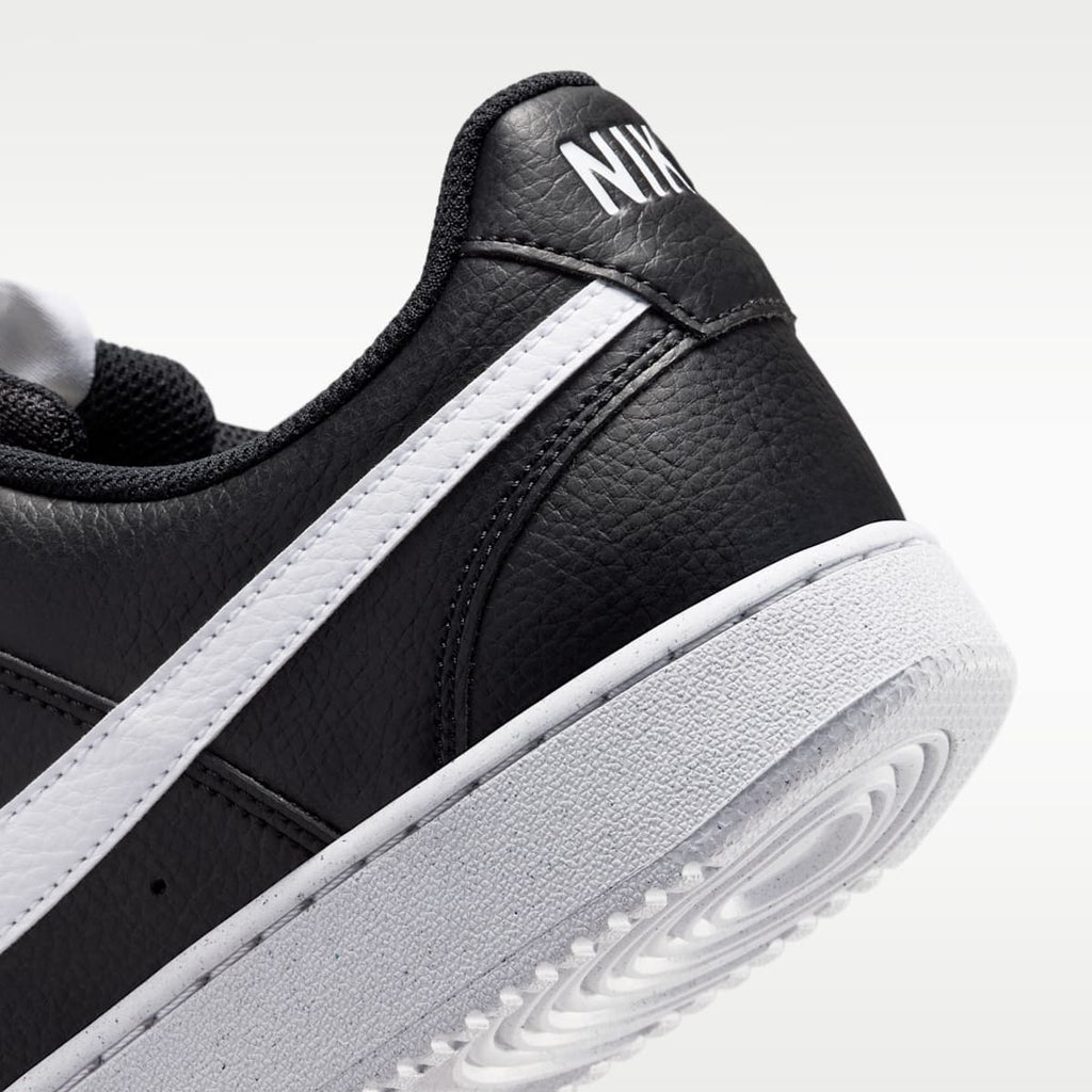 Nike Court Vision Low Next Nature Men's Shoes - Black/Black/White - Image 8