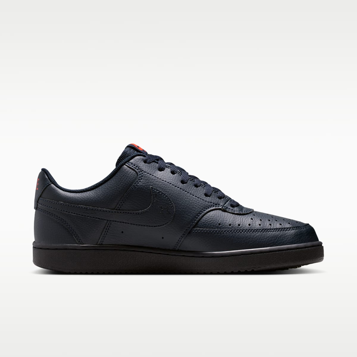 Nike Court Vision Low Next Nature Men's Shoes - Dark Obsidian/Picante Red/Dark Obsidian - Image 3