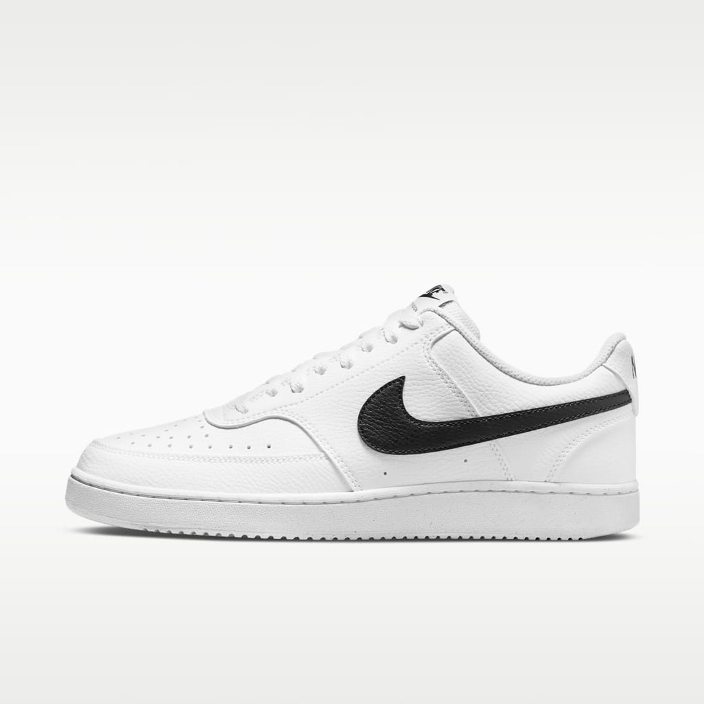 Nike Court Vision Low Next Nature Men's Shoes - White/White/Black - Image 1