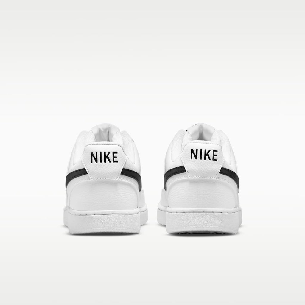 Nike Court Vision Low Next Nature Men's Shoes - White/White/Black - Image 6
