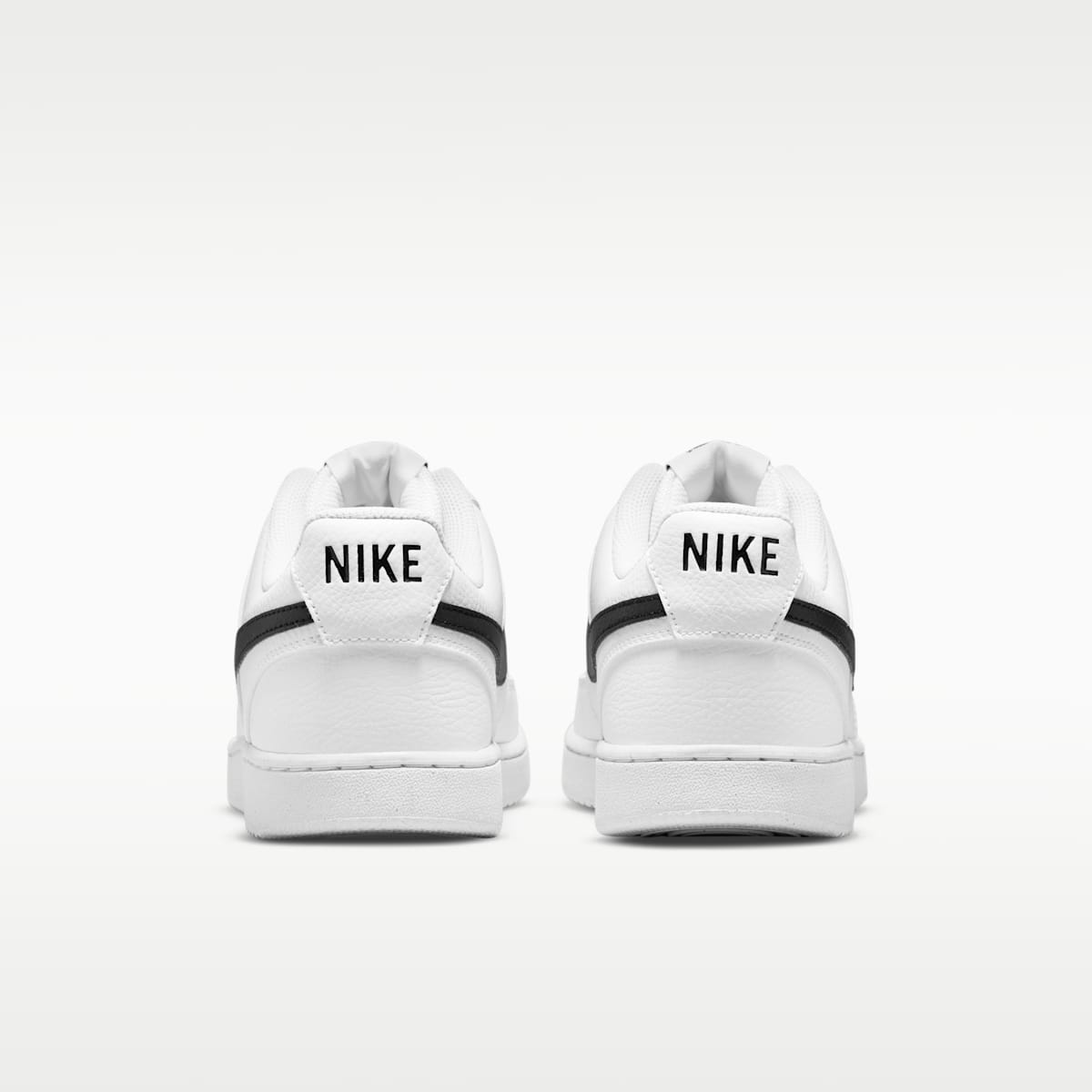 Nike Court Vision Low Next Nature Men's Shoes - White/White/Black - Image 6