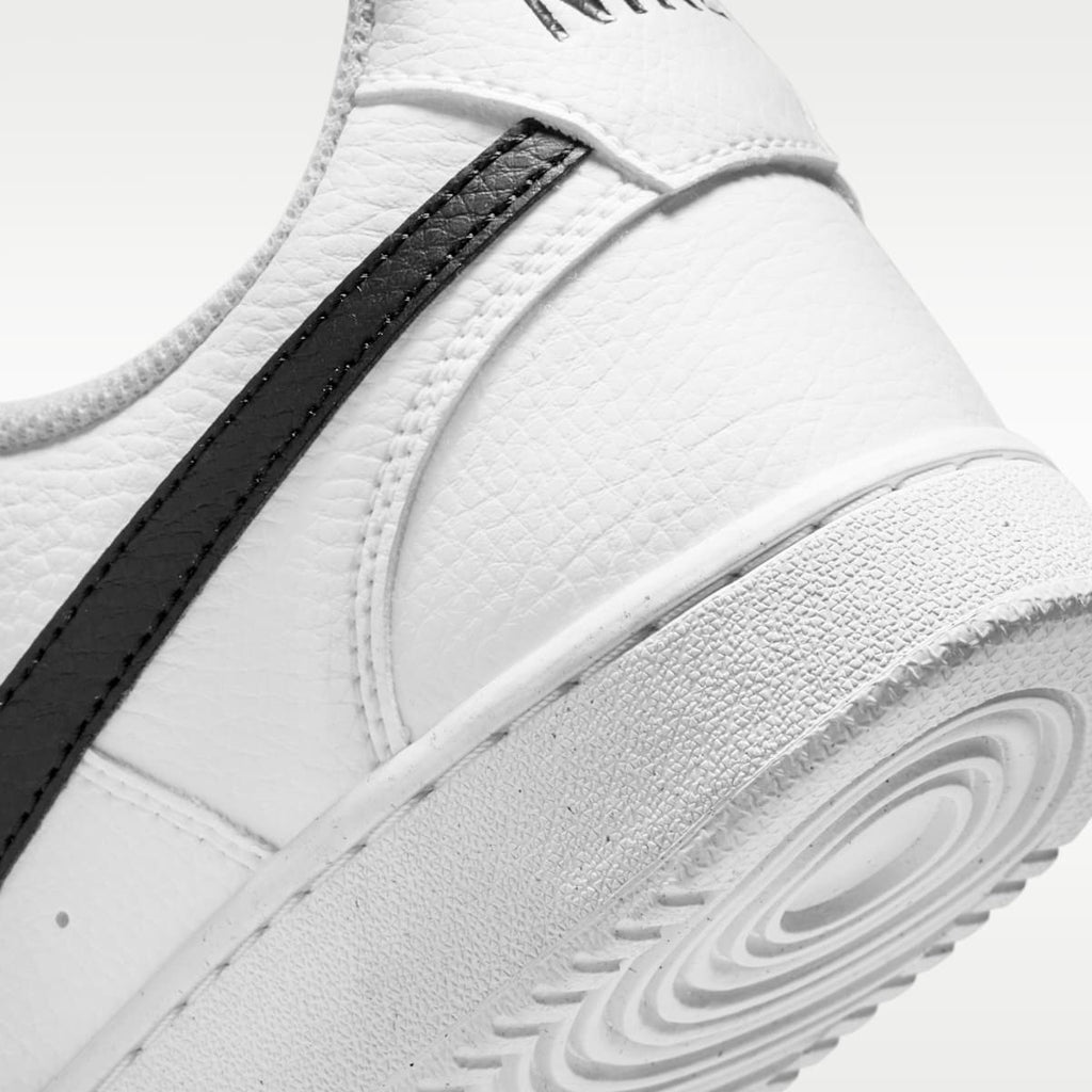 Nike Court Vision Low Next Nature Men's Shoes - White/White/Black - Image 8
