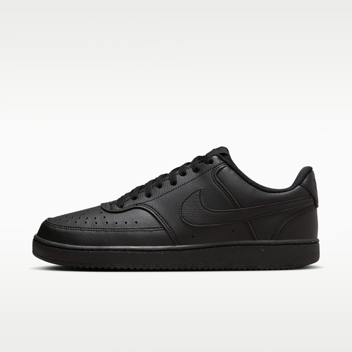Nike Court Vision Low Next Nature Men's Shoes - Black/Black/Black - Image 1