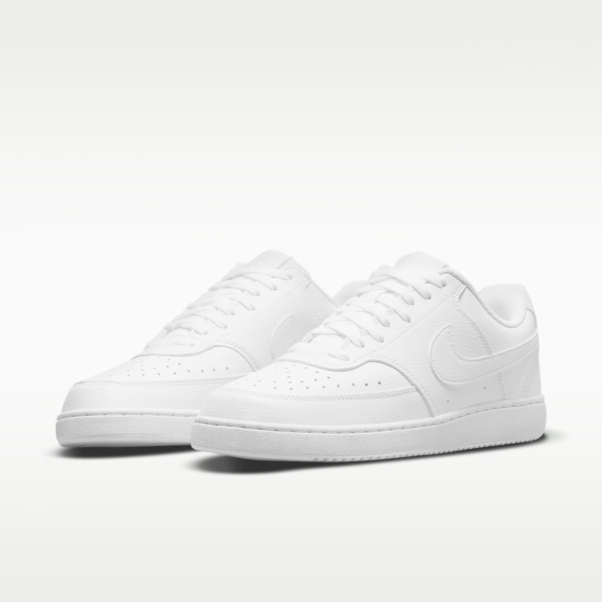 Nike Court Vision Low Next Nature Men's Shoes - White/White/White - Image 5