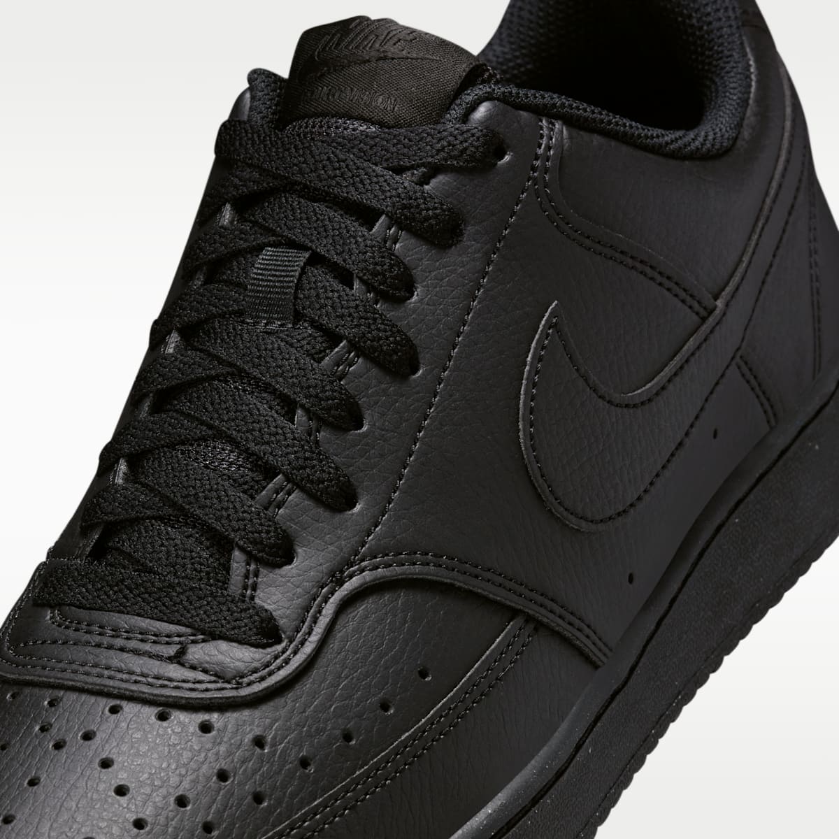 Nike Court Vision Low Next Nature Men's Shoes - Black/Black/Black - Image 7