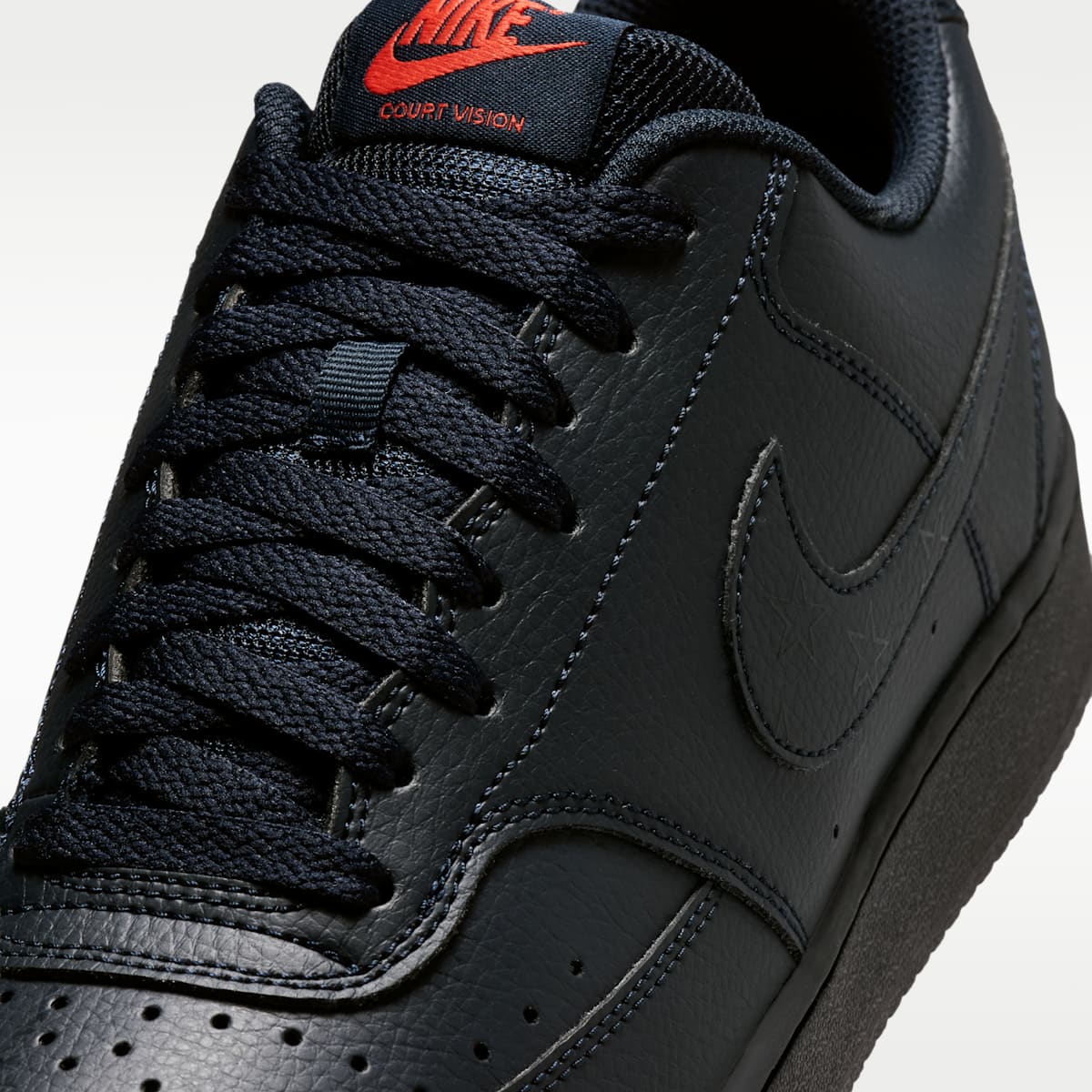 Nike Court Vision Low Next Nature Men's Shoes - Dark Obsidian/Picante Red/Dark Obsidian - Image 7