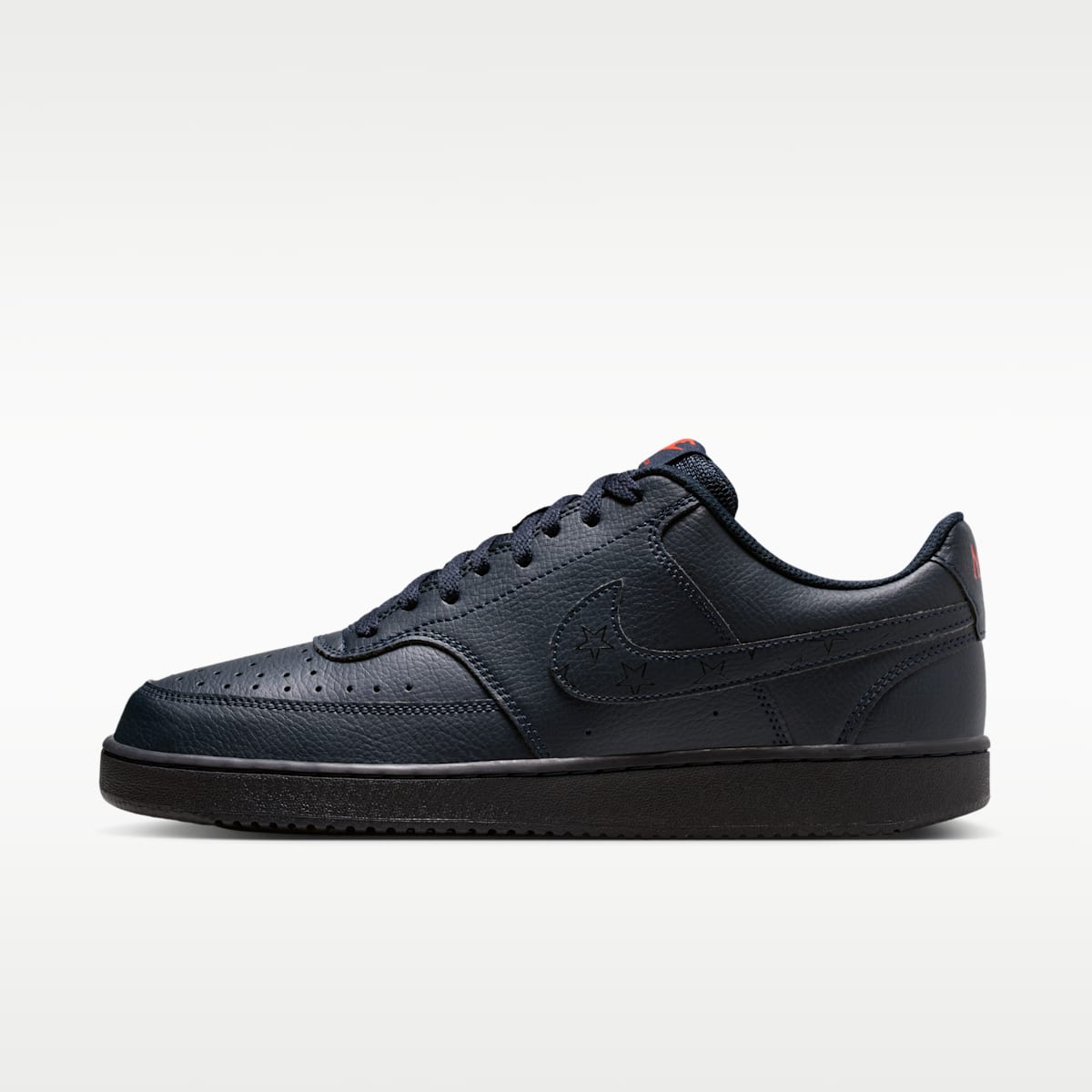 Nike Court Vision Low Next Nature Men's Shoes - Dark Obsidian/Picante Red/Dark Obsidian - Image 1