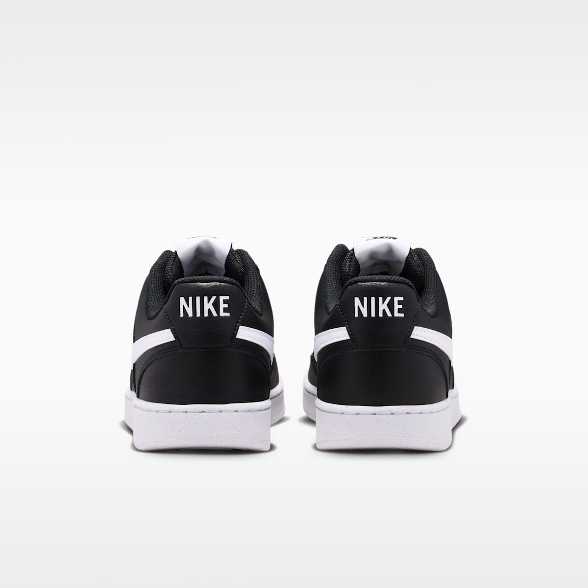 Nike Court Vision Low Next Nature Men's Shoes - Black/Black/White - Image 6