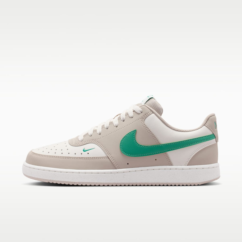 Nike Court Vision Low Men's Shoes - Sail/Cream II/Emerald Green - Image 1