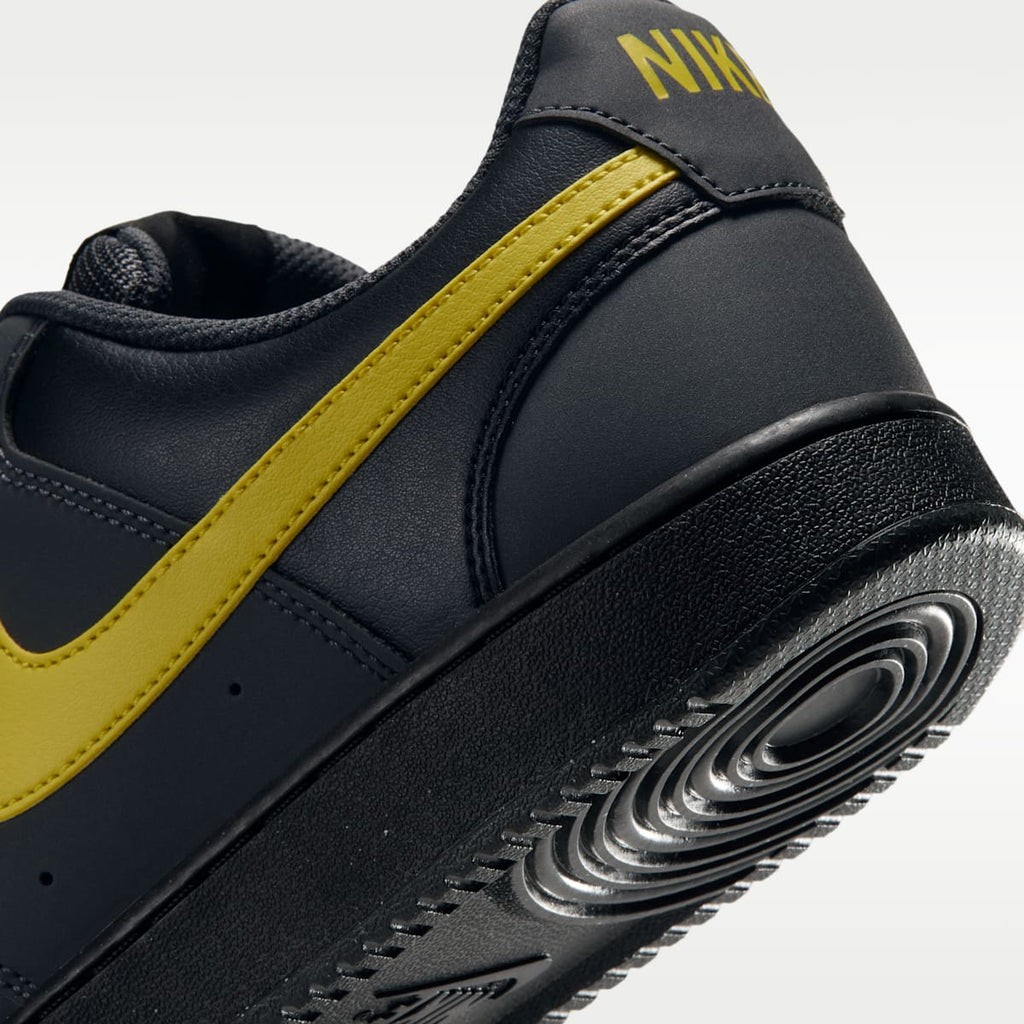 Nike Court Vision Low Men's Shoes - Dark Smoke Grey/Black/Chrome Yellow - Image 8