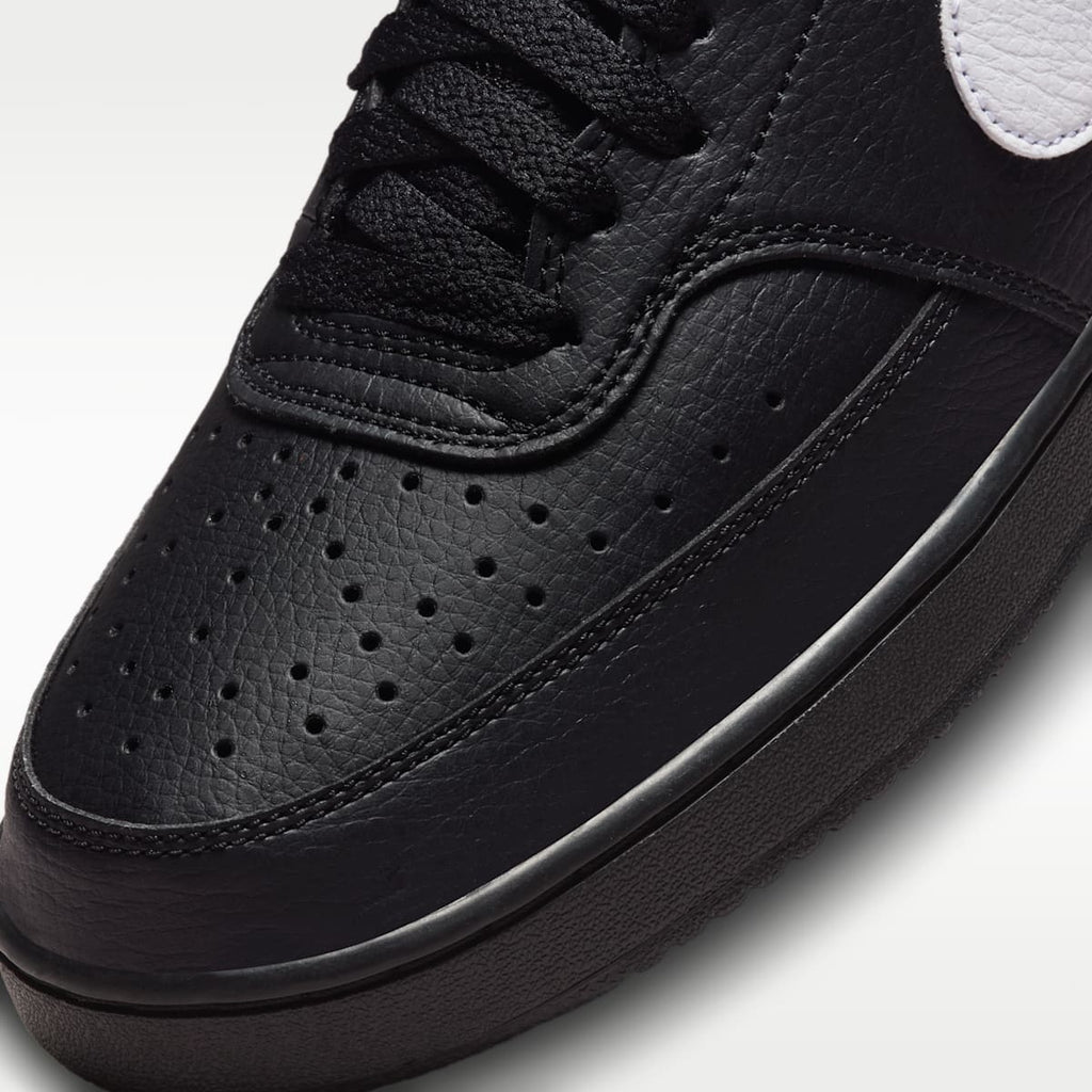 Nike Court Vision Low Men's Shoes - Black/Black/White - Image 7