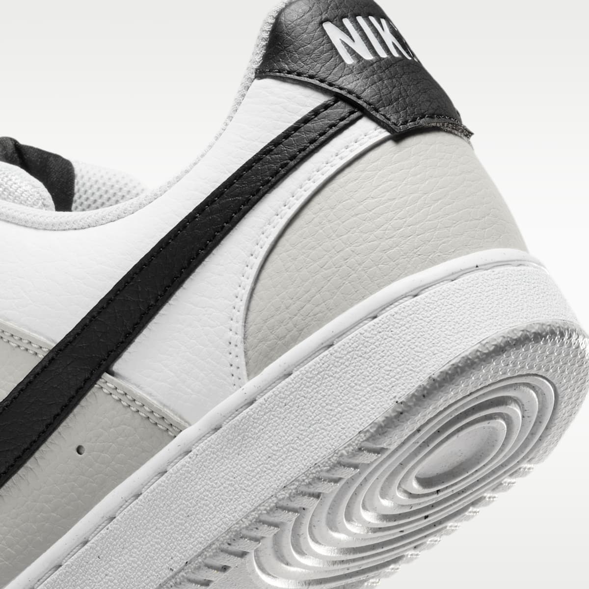 Nike Court Vision Low Men's Shoes - Grey Fog/White/Black - Image 8